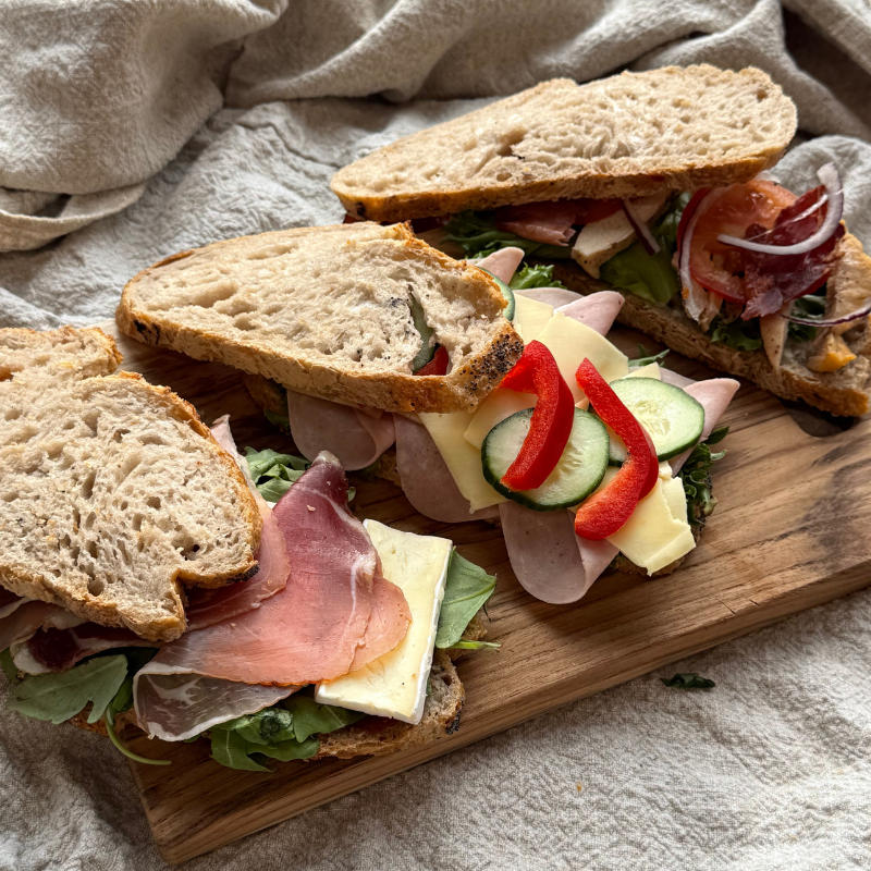 Påsmurt sandwich