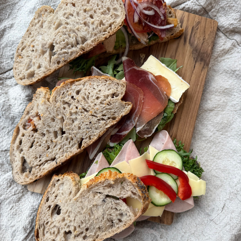 Påsmurt sandwich