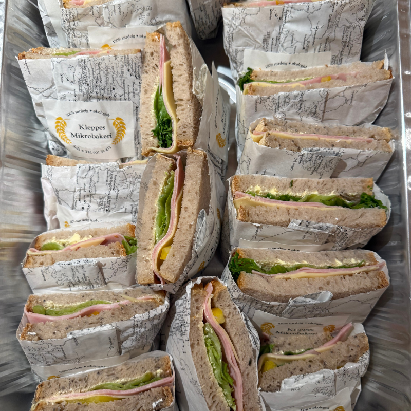 Påsmurt sandwich
