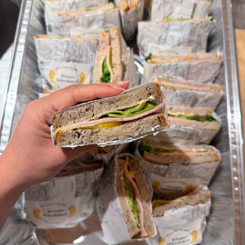 Påsmurt sandwich